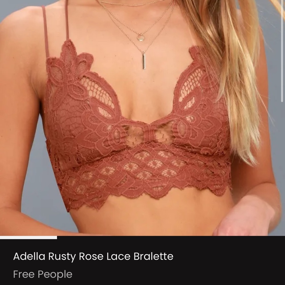 Free People Rusty Rose Lace Bralette